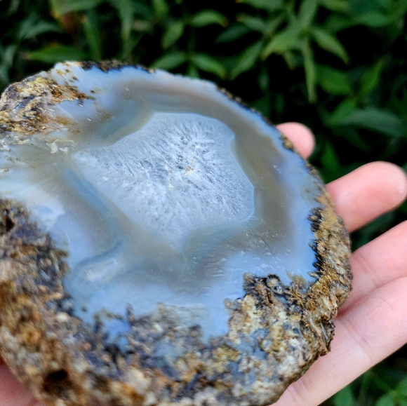 Vintage New Mexico Agate Half Sphere Geod from Native American Reservation shop - Picture 3 of 6